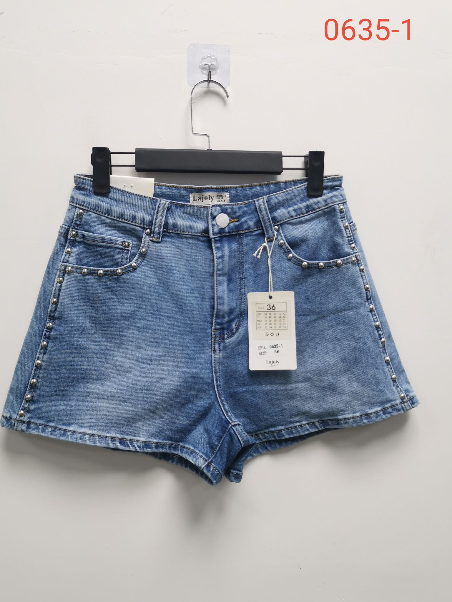 Grossista LAJOLY - Short con borchie