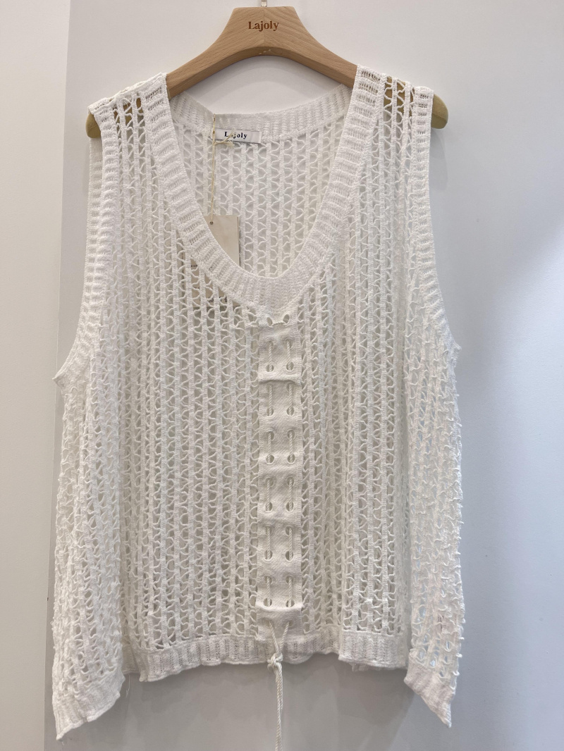 Wholesaler LAJOLY - Sleeveless crochet top