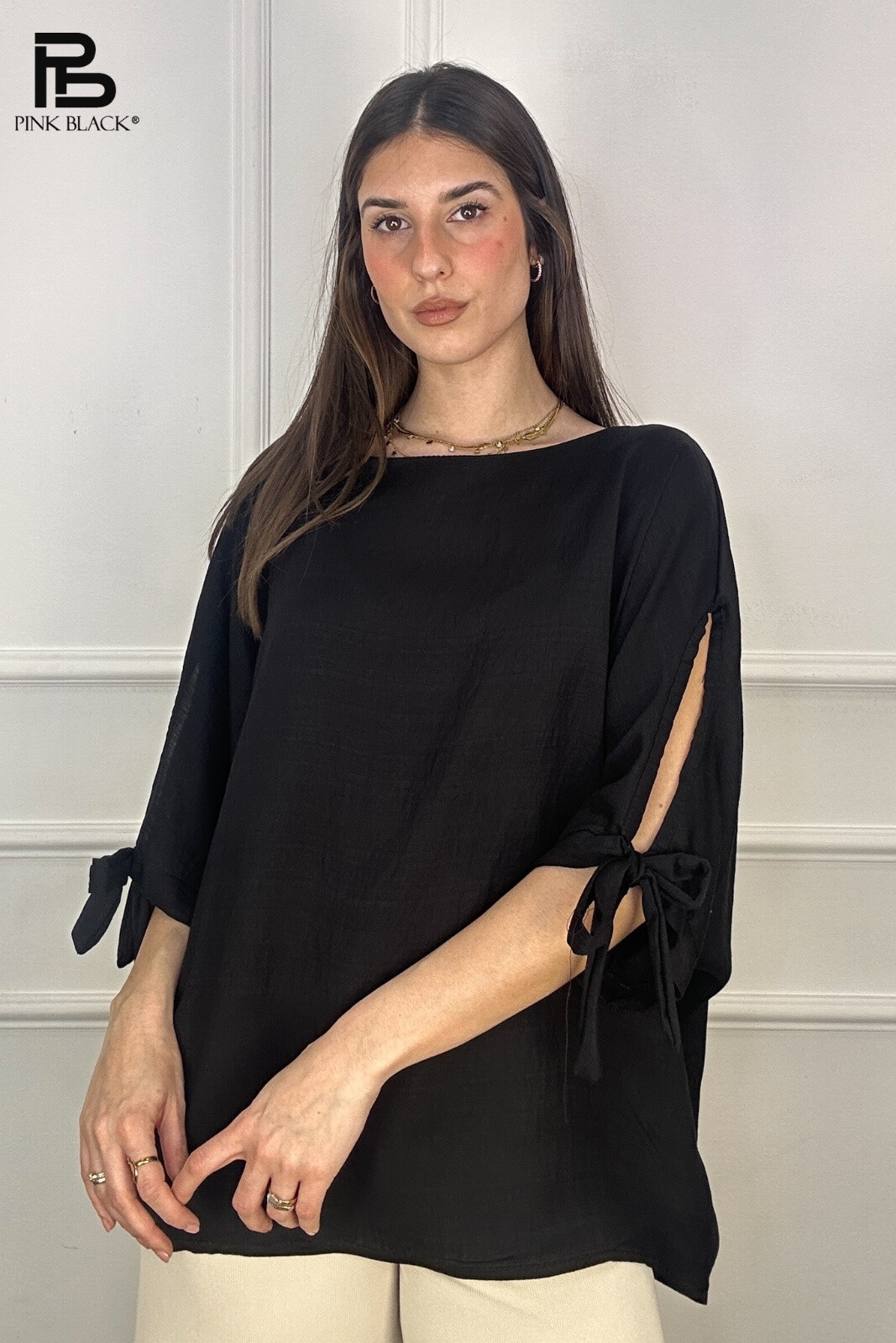 Großhändler Yitaly Style - TOP MIT TROPFENÄRMEL
