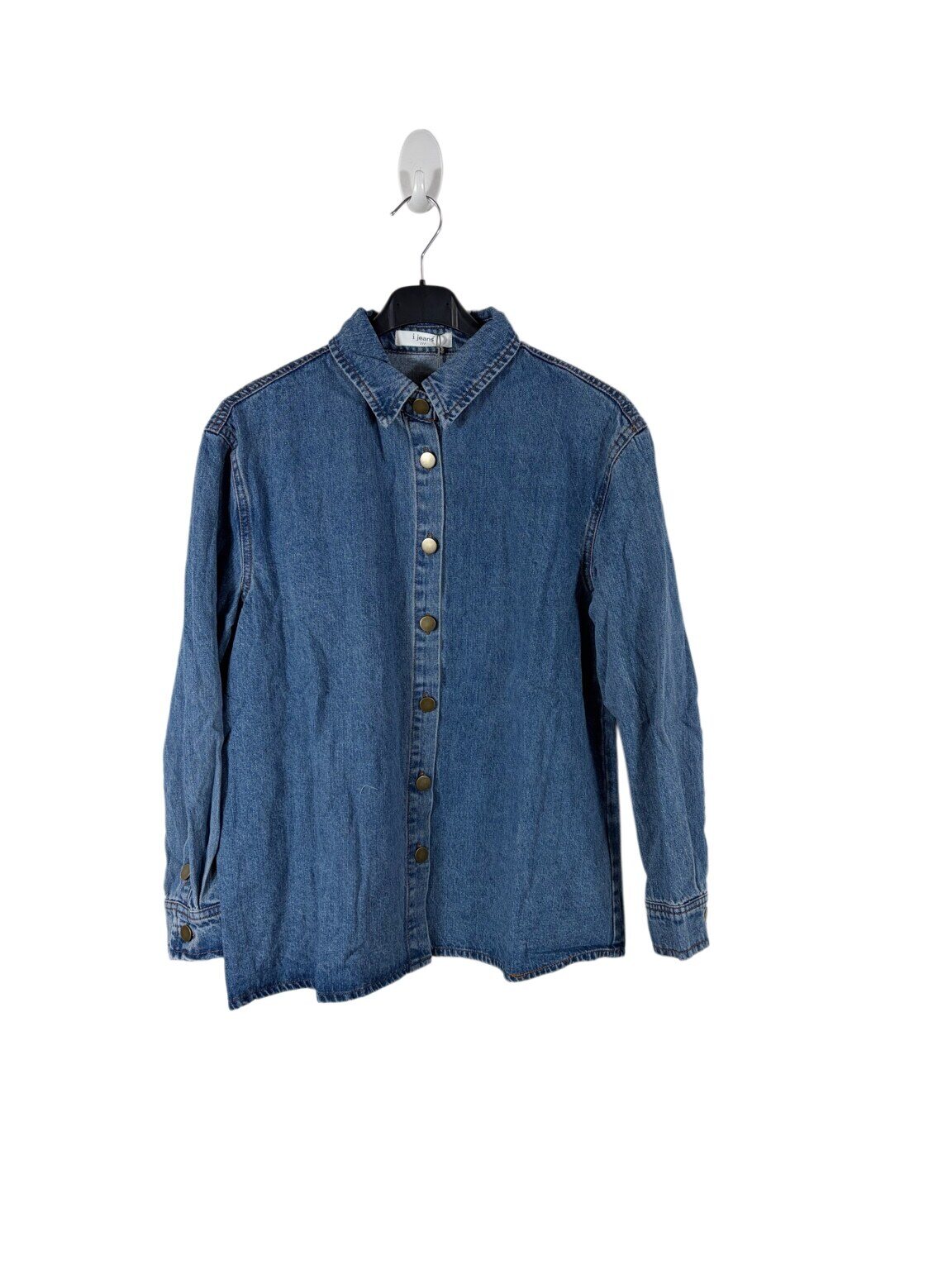 Großhändler LAMYA - Oversize-Jeanshemd im Vintage-Waschung