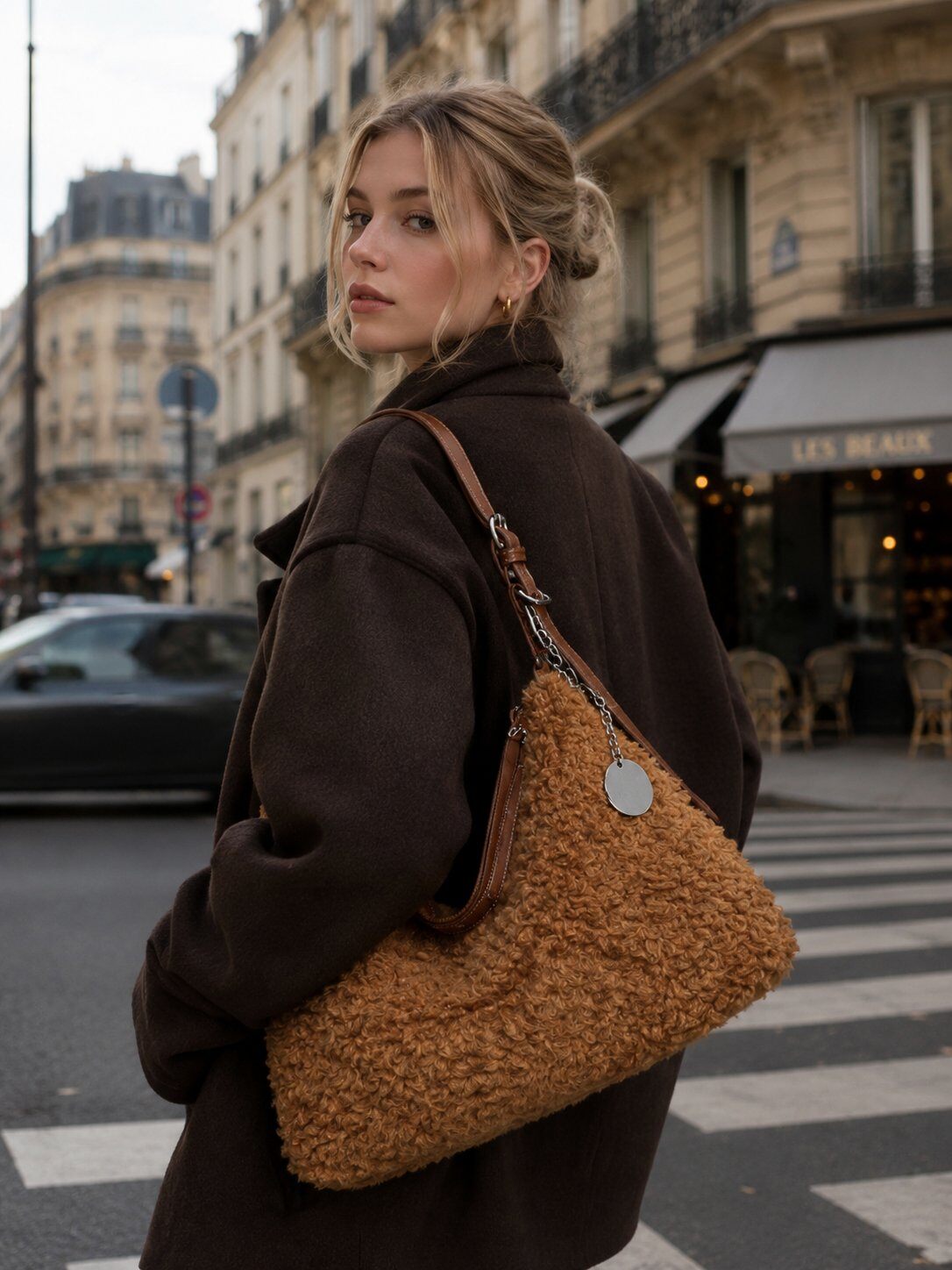 Wholesaler LAPHRODITE by Milano Bag - Plush shoulder handbag