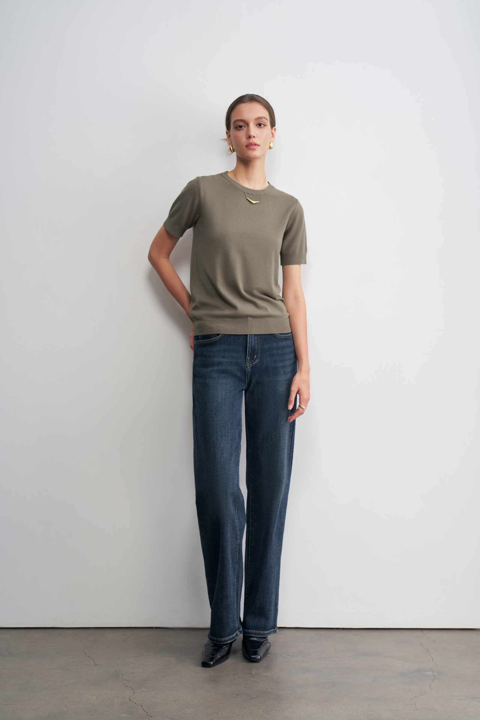 Wholesaler LARA - Short sleeve crew neck shirt