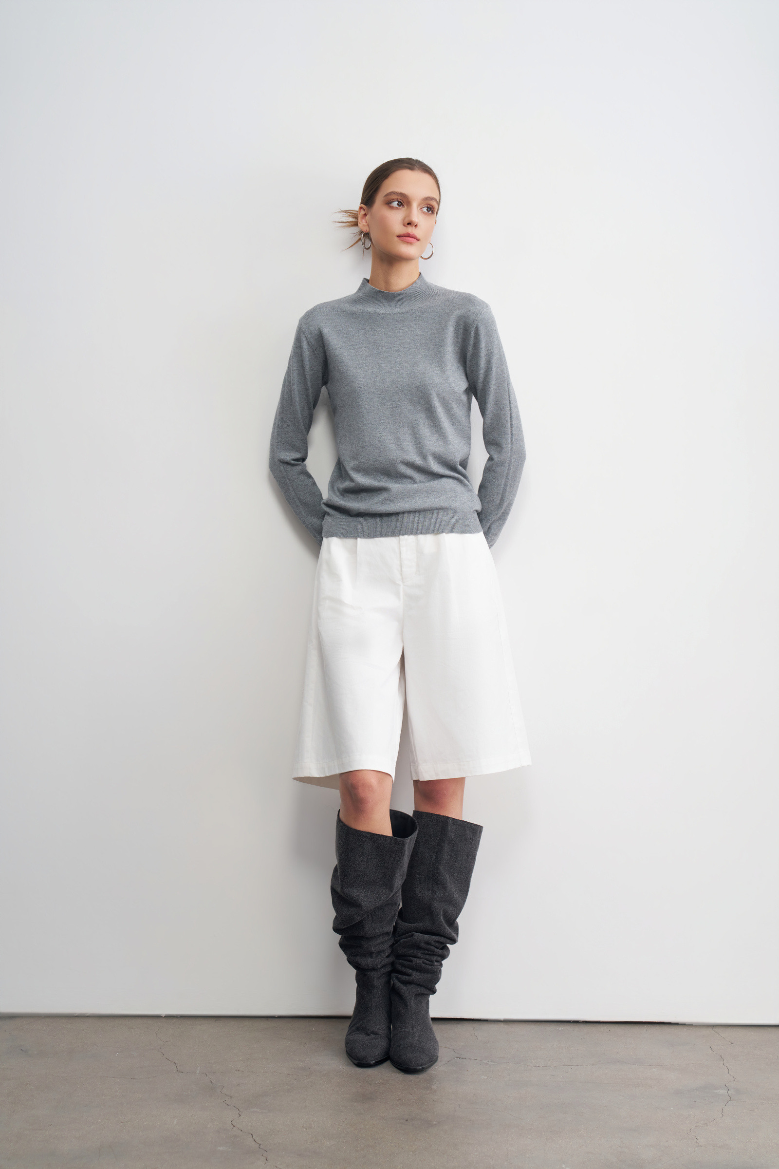 Wholesaler LARA - Long sleeve top with turtleneck