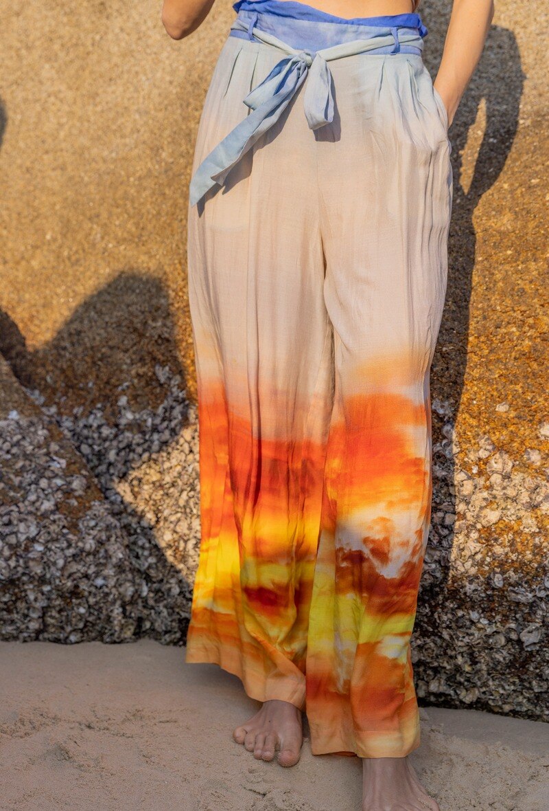 Wholesaler LAST QUEEN OUTLET - Flowing pants in shaded color