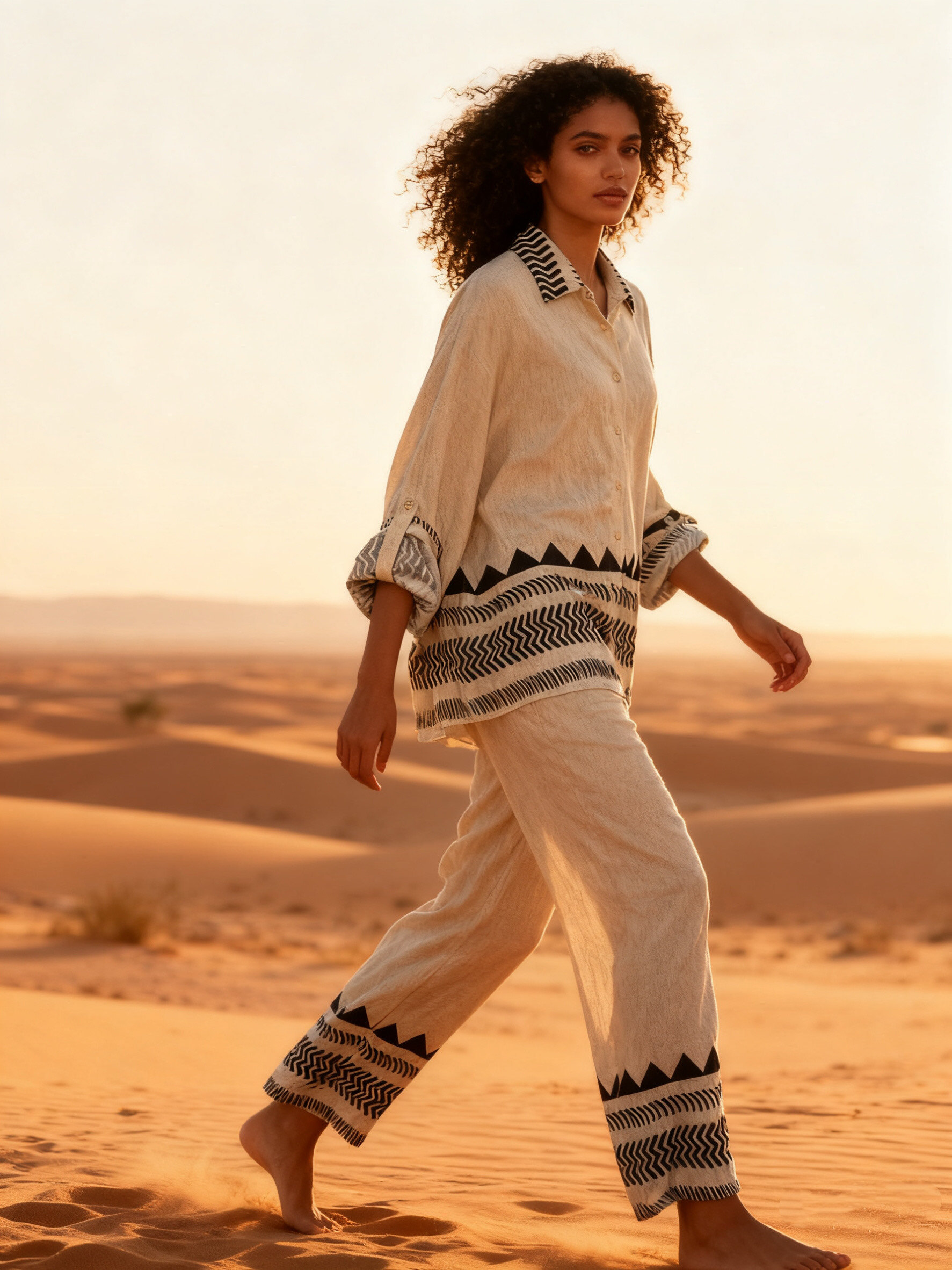 Wholesaler Last Queen - Flowy shirt and pants set