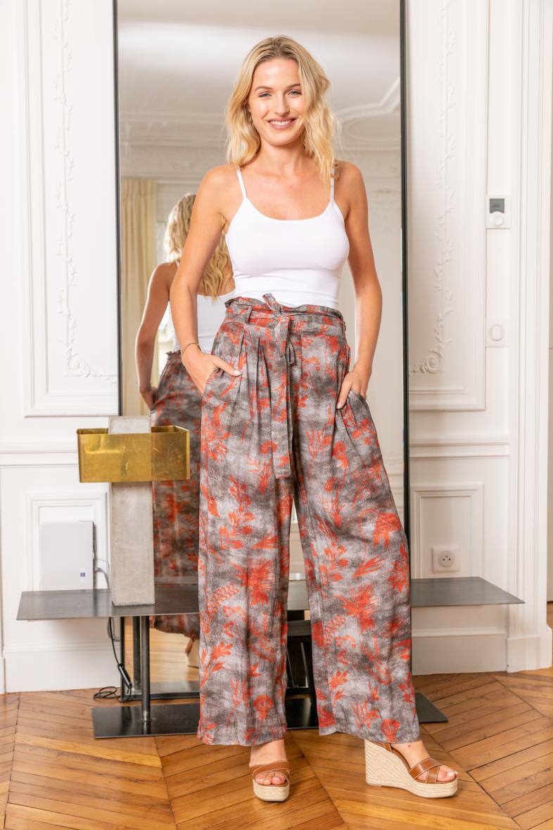 Wholesaler LAST QUEEN OUTLET - Flowing pants in shaded color