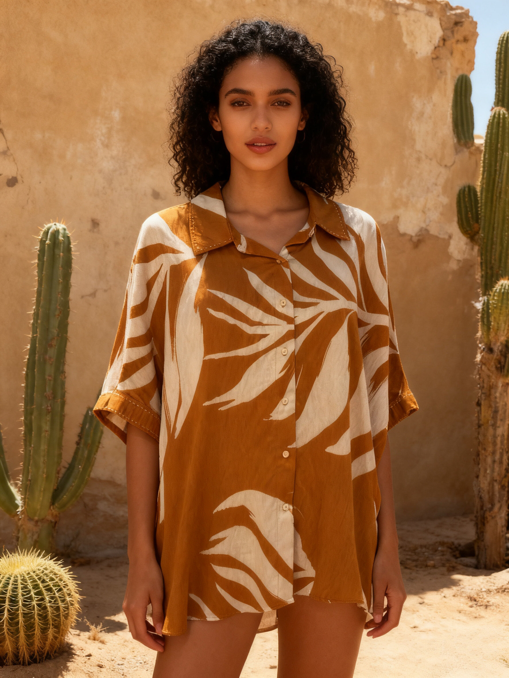 Wholesaler Last Queen - Tropical print shirt