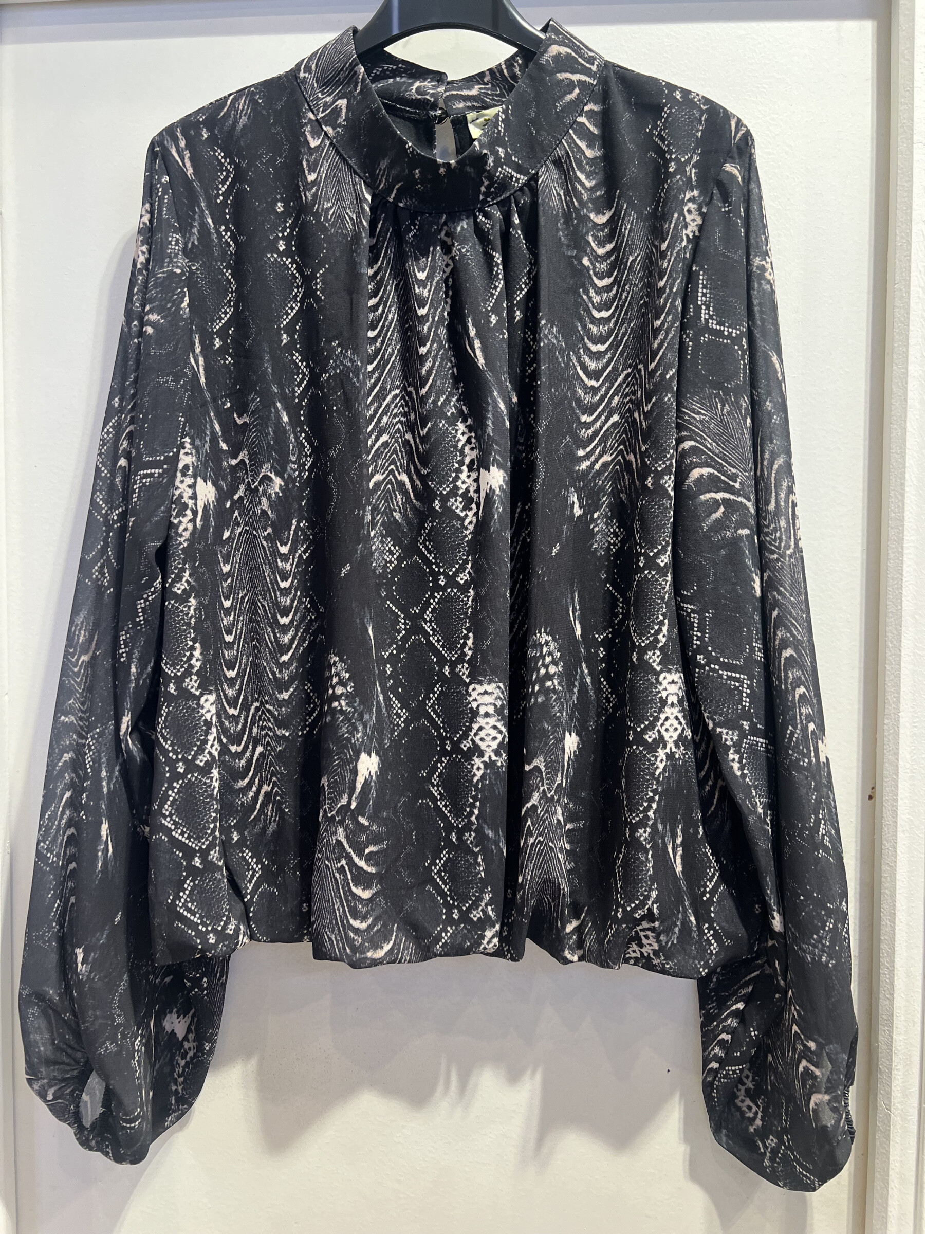 Wholesaler LATINO - Fluid long -sleeved blouse, Python print