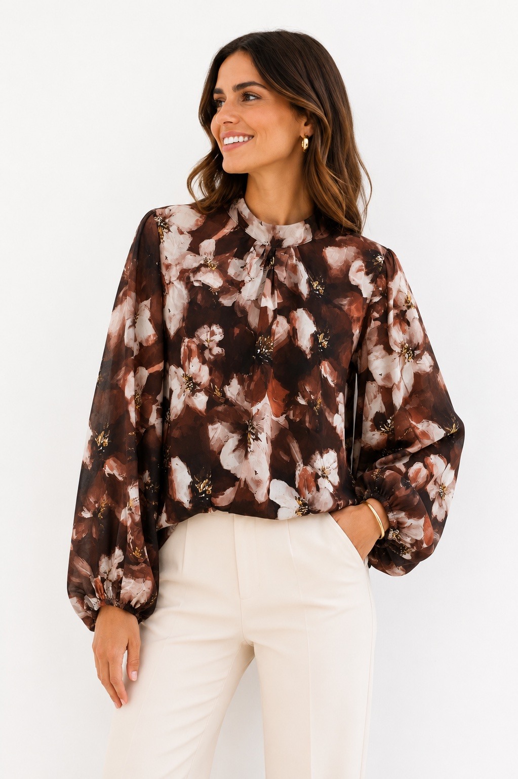 Mayorista LATINO - Blusa, impresión multicolor de color multicolor