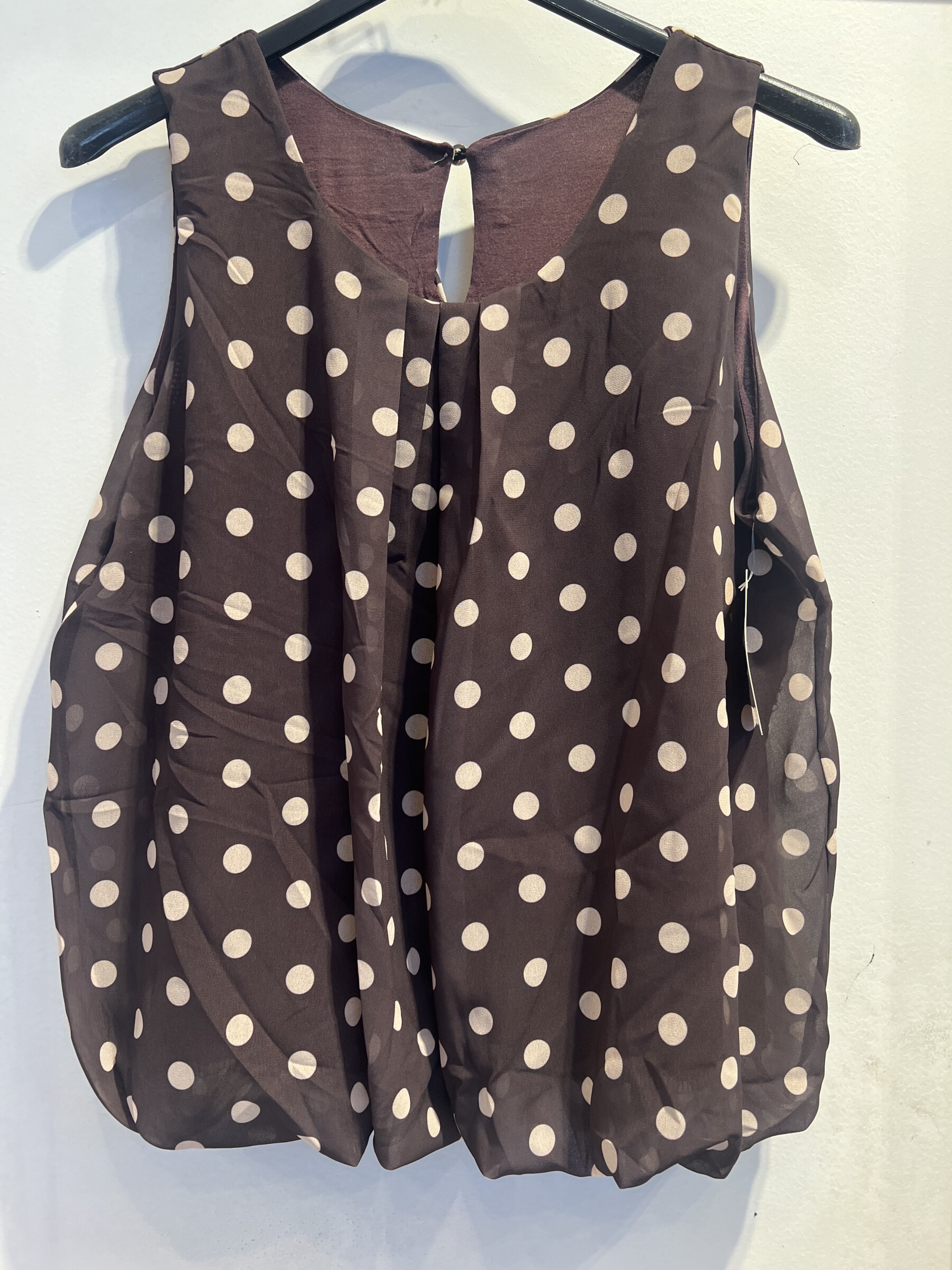Wholesaler LATINO - Fluid blouse, pea sleeves, beige choco