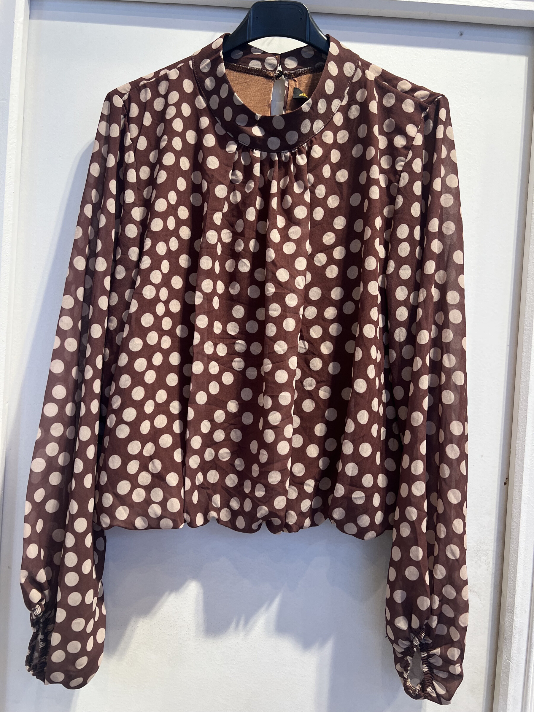 Wholesaler LATINO - Fluid blouse, long -sleeved collar long