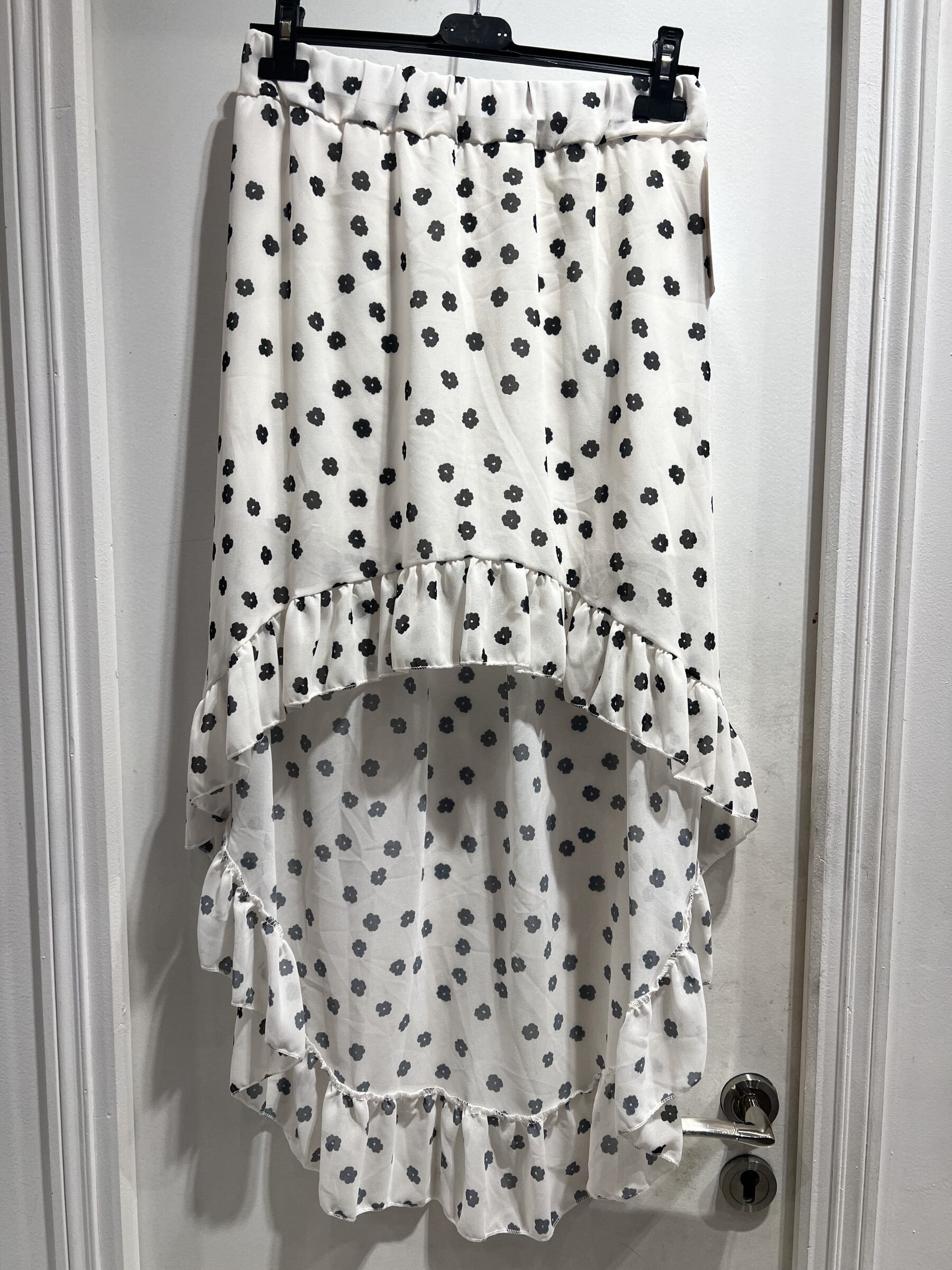 Wholesaler LATINO - Asymmetrical steering wheel printed skirt