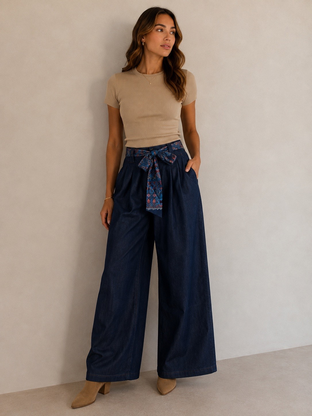 Wholesaler LATINO - Wide lyocell pants