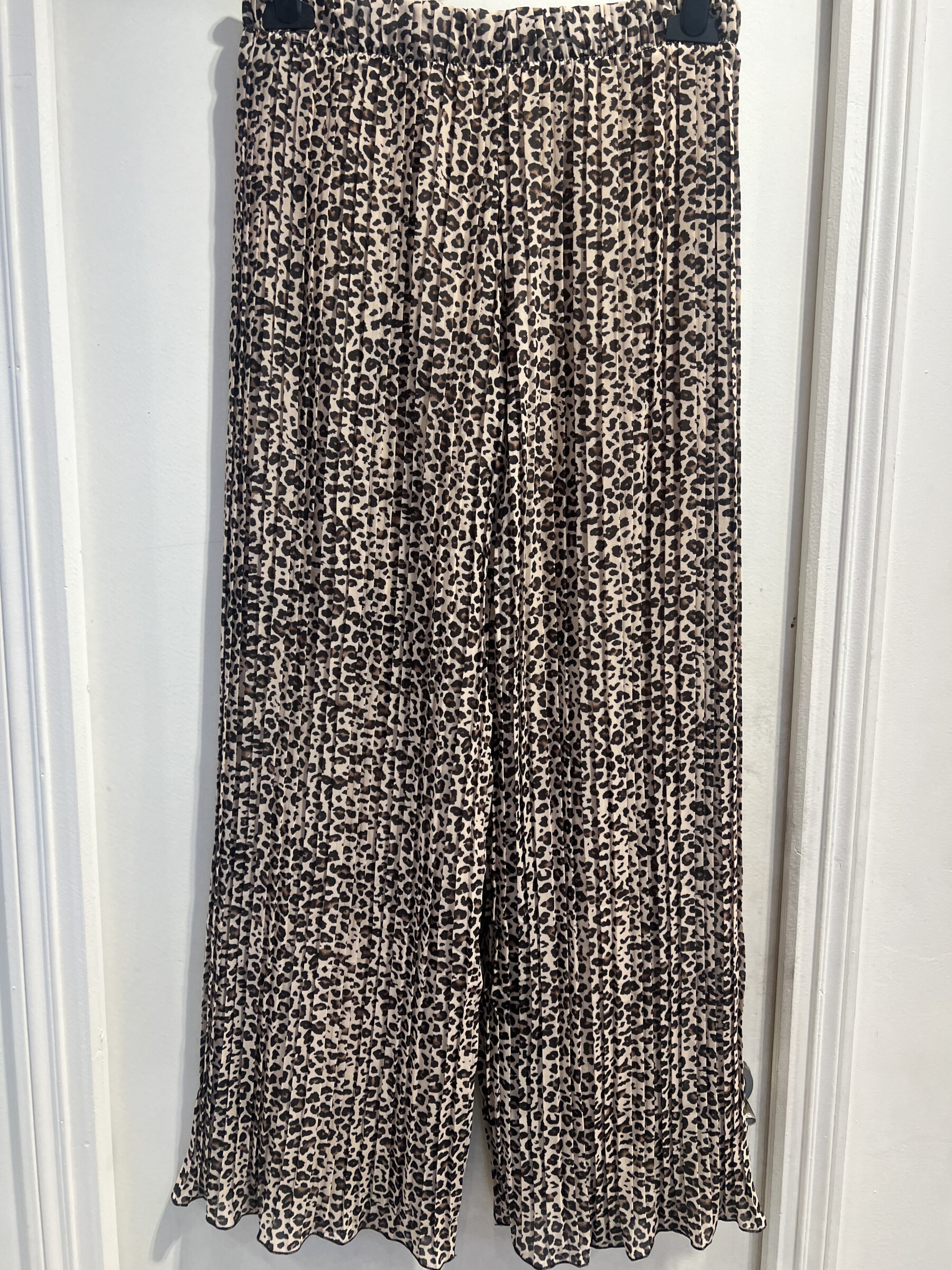 Mayorista LATINO - Pantalones grandes y fluidos, estampado de leopardo