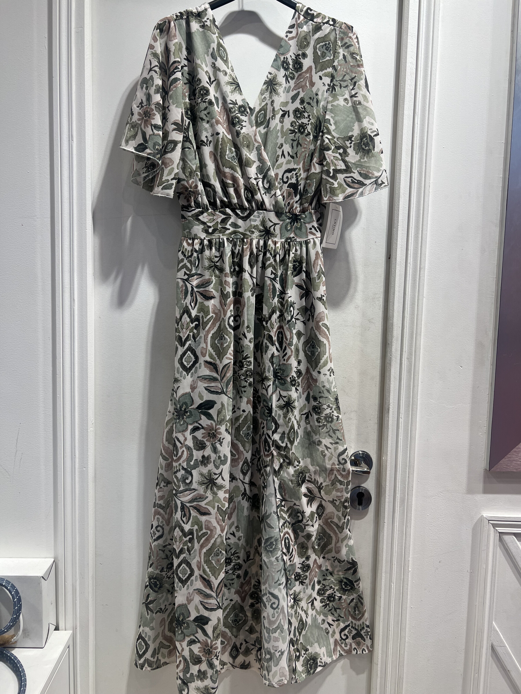 Großhändler LATINO - Lang gedrucktes Bohemian -Kleid