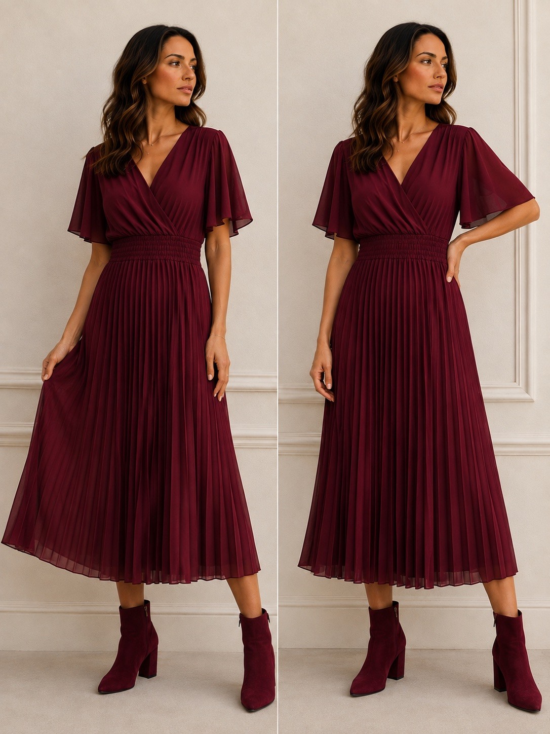 Wholesaler LATINO - Smoke long dress at the waist