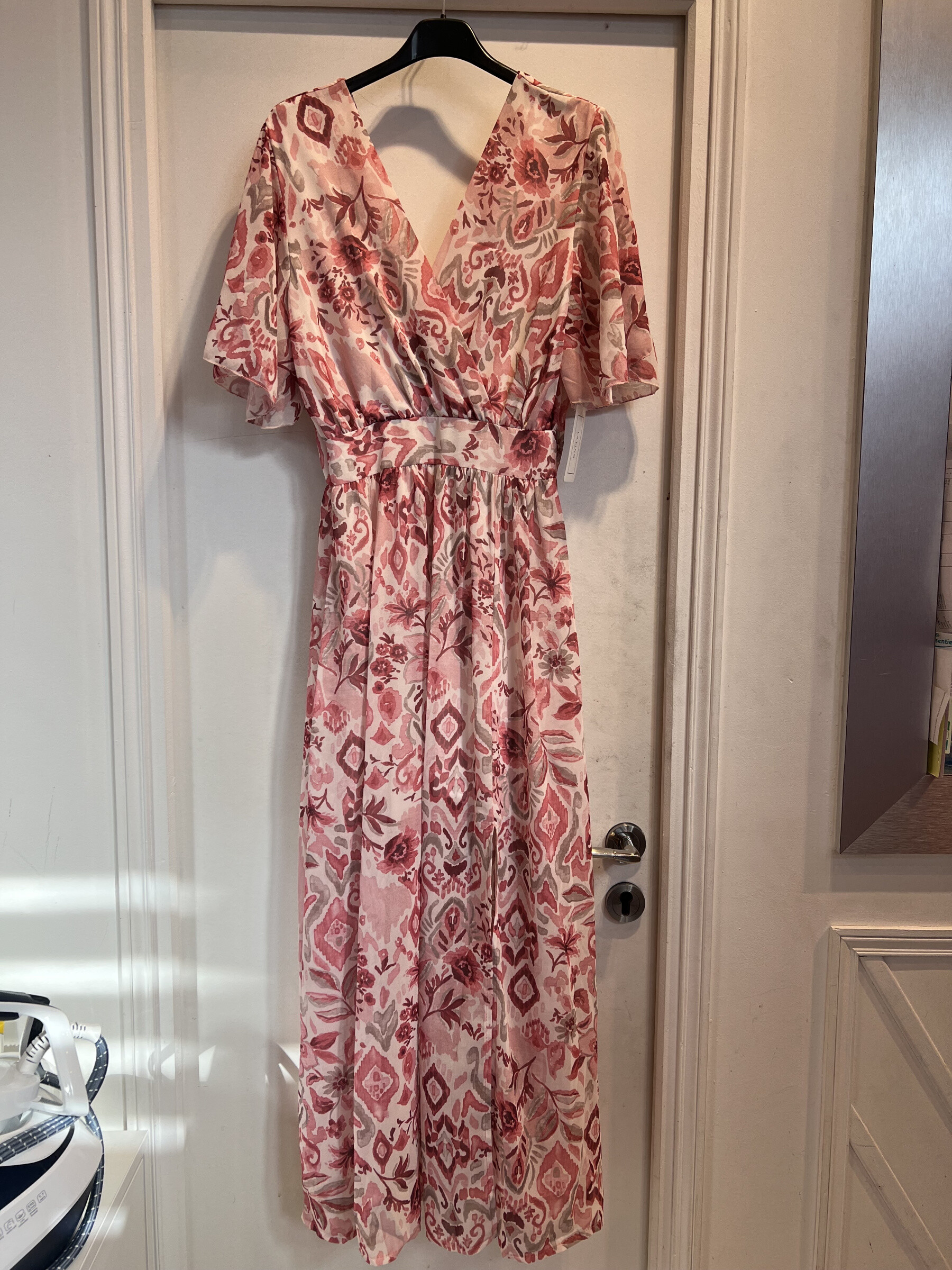 Großhändler LATINO - Lang gedrucktes Bohemian -Kleid