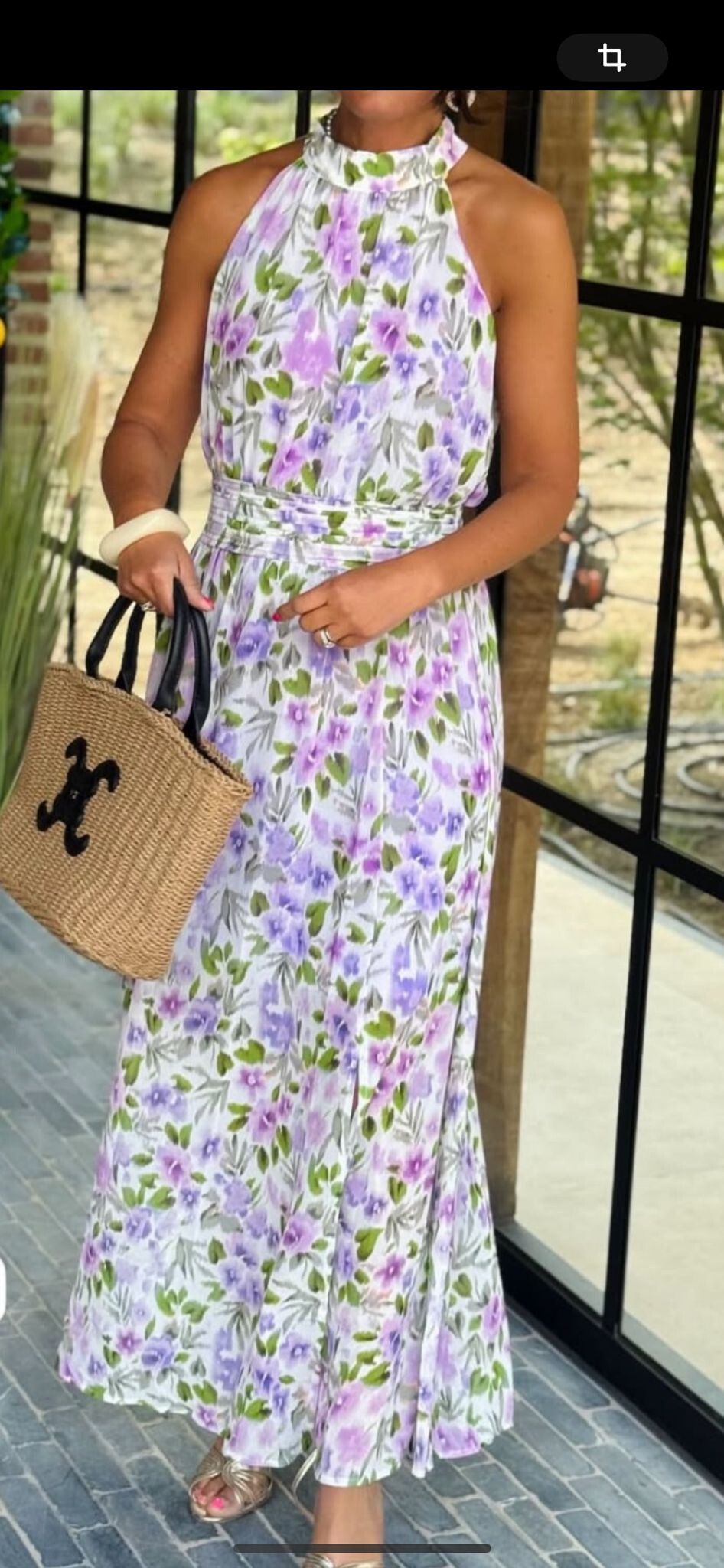 Wholesaler LATINO - Long fluid dress and printed split