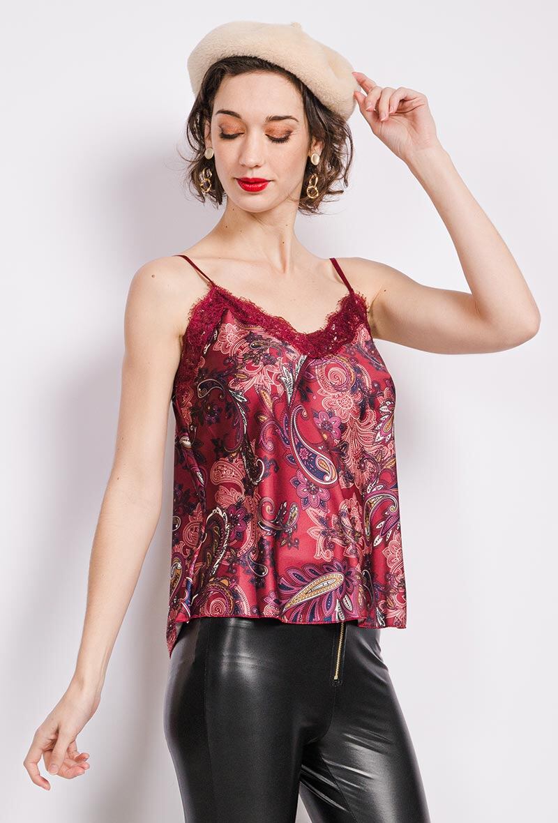 Wholesaler Laura & Laurent - Paisley print tank top