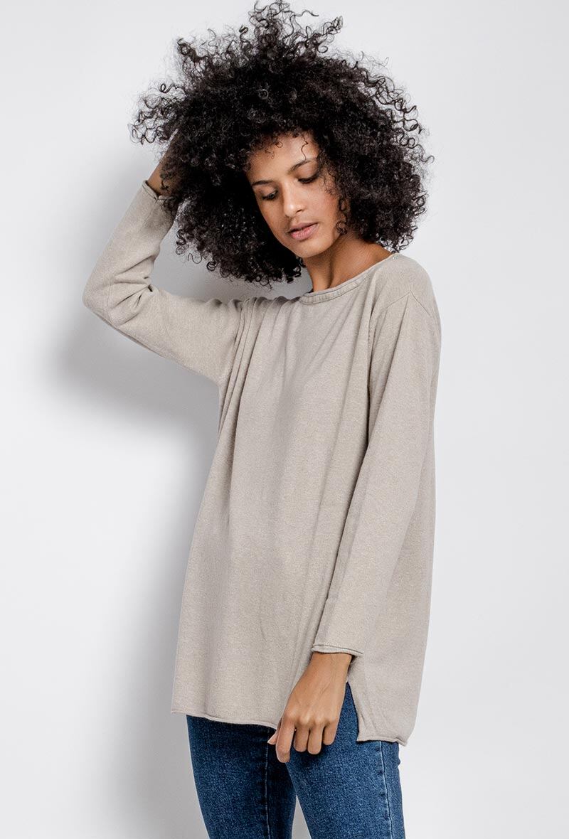 Wholesaler Laura & Laurent - Sweater with fancy collar
