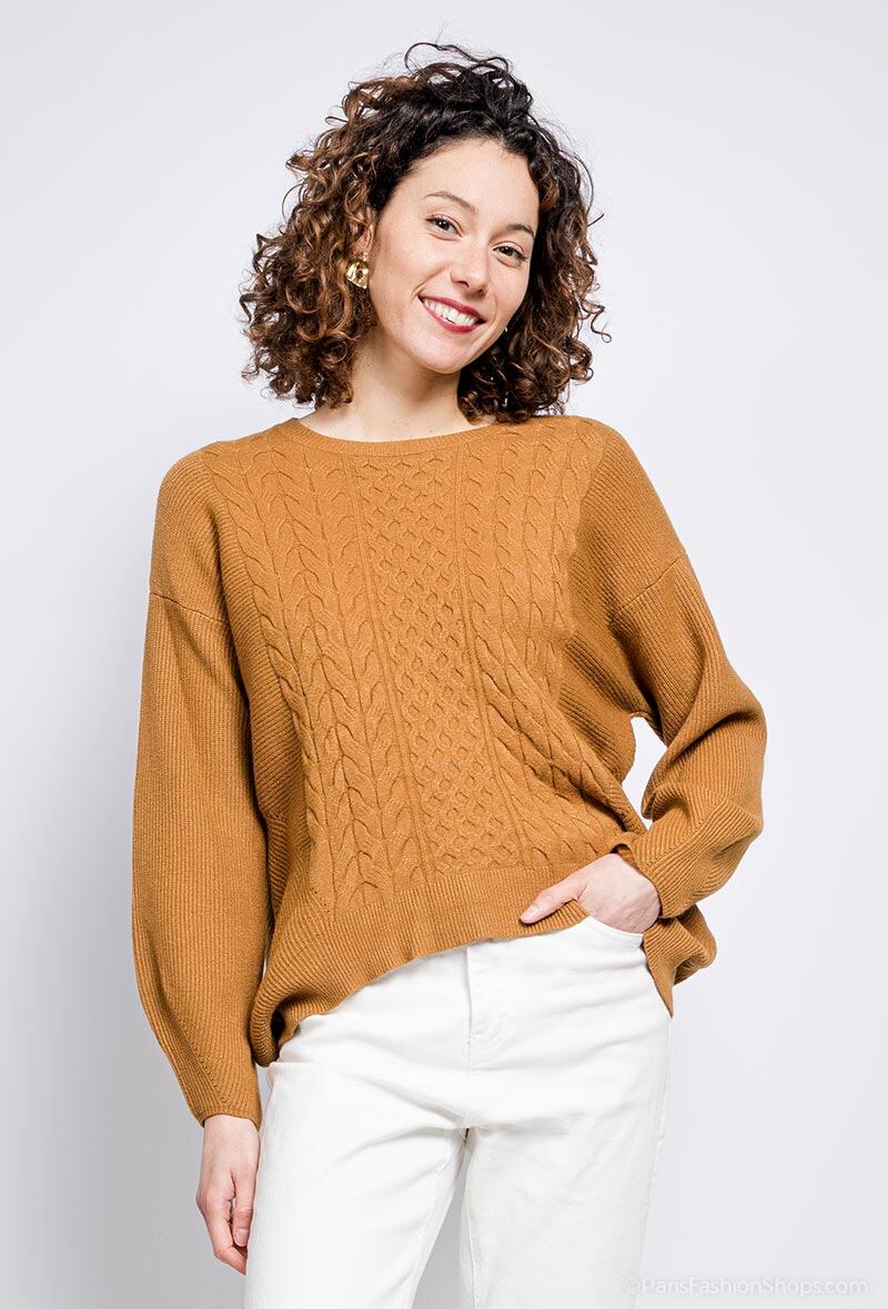 Wholesaler Laura & Laurent - Cable knit sweater