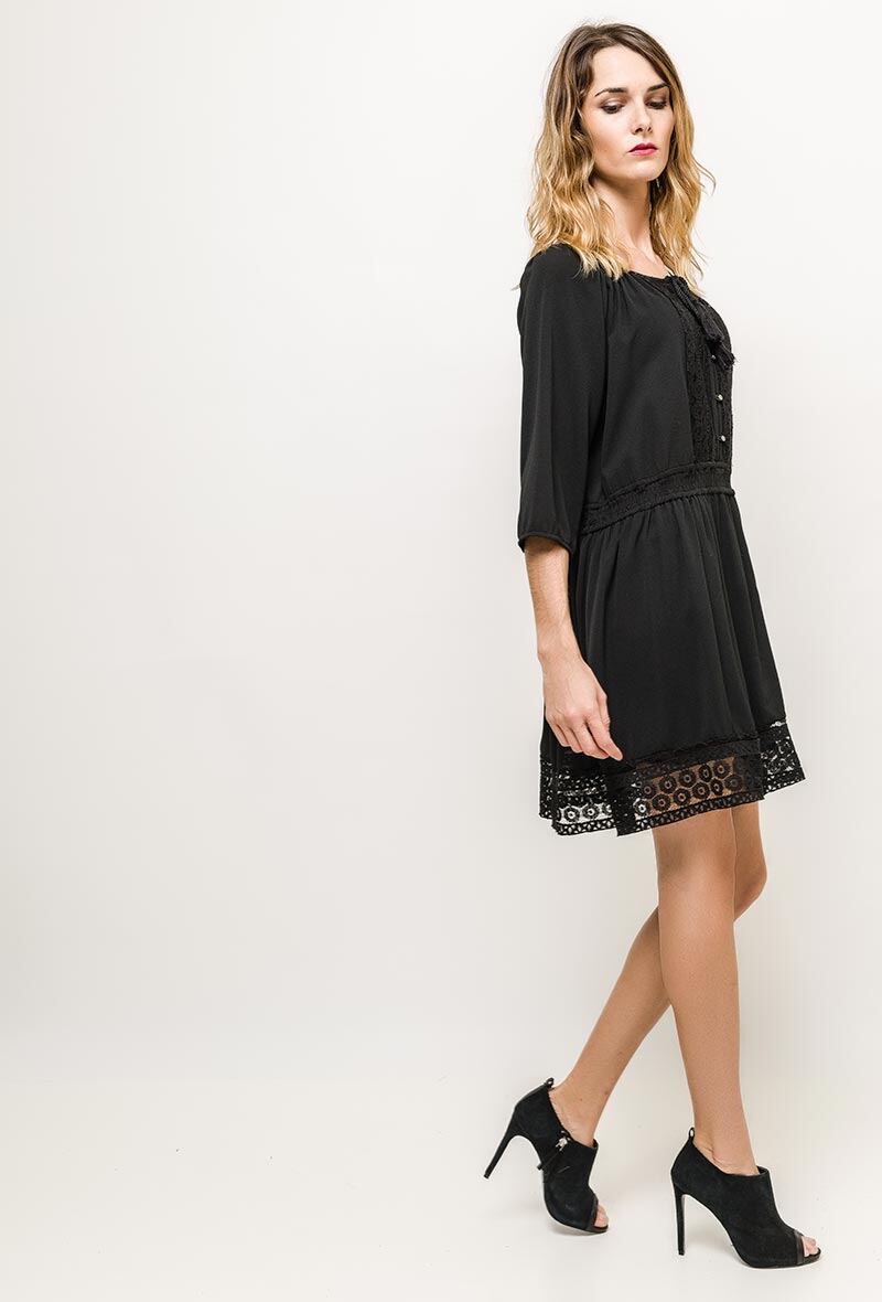 Wholesaler Laura & Laurent - Dress with lace detail