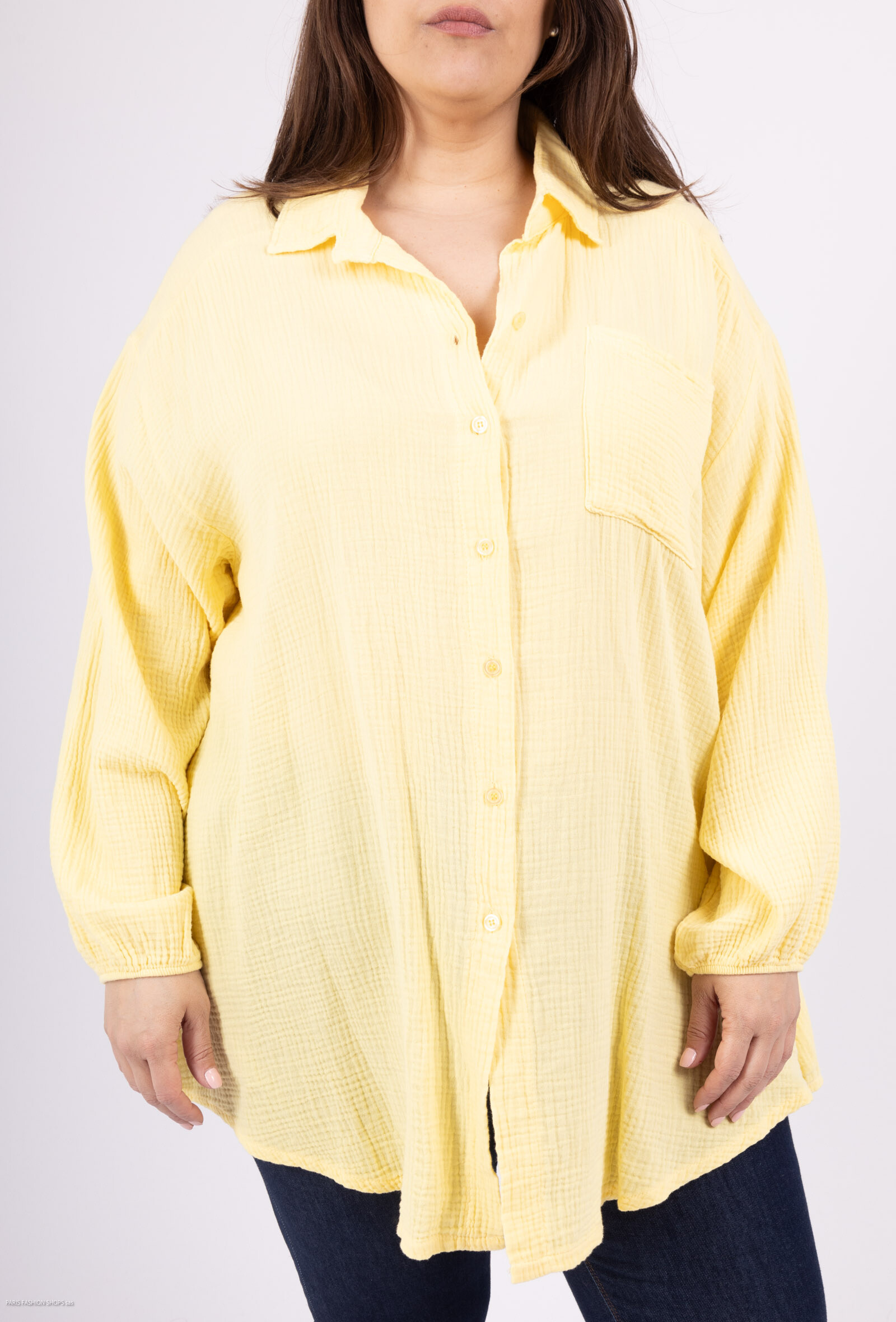 Wholesaler LAURA PARIS (MKL) - Cotton gauze long shirt