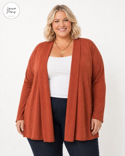 Grossiste LAURA PARIS (MKL) - Gilet ouvert en maille douce (TU) Grossiste LAURA PARIS (MKL) - Gilet ouvert en maille douce (TU)
