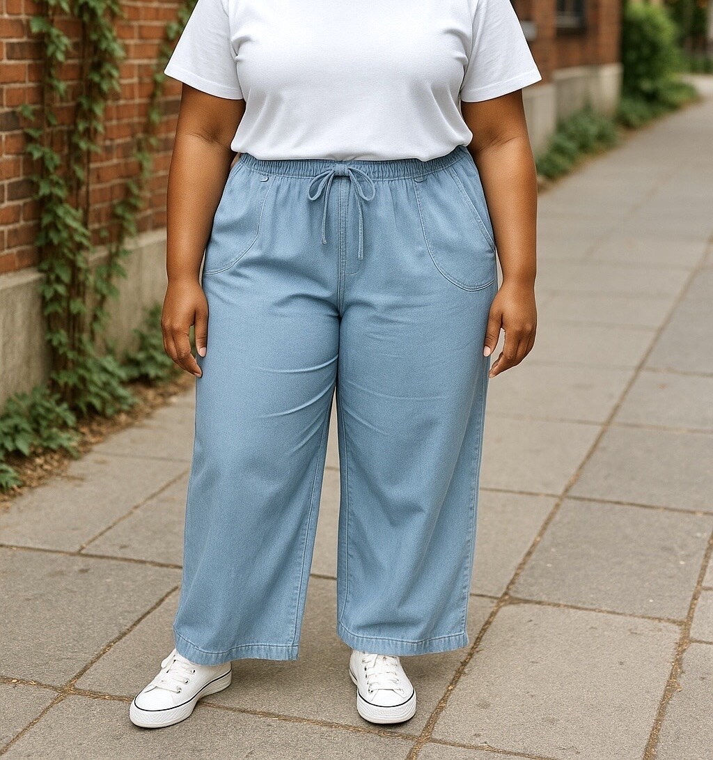 Großhändler LAURA PARIS (MKL) - Weit geschnittene Hose/ Jeans