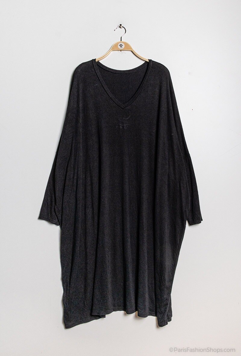Grossiste LAURA PARIS (MKL) - Robe pull ample en maille douce extensible