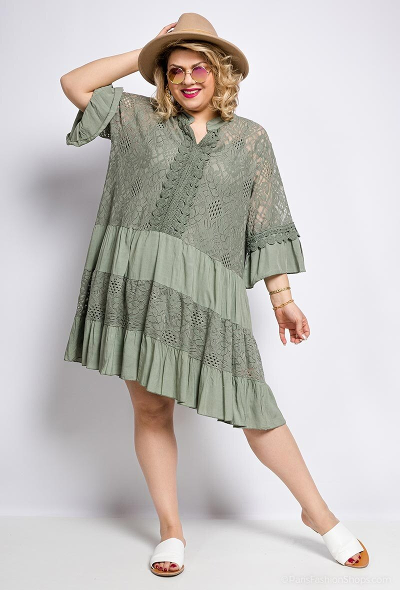 Wholesaler LAURA PARIS (MKL) - Dress with lace