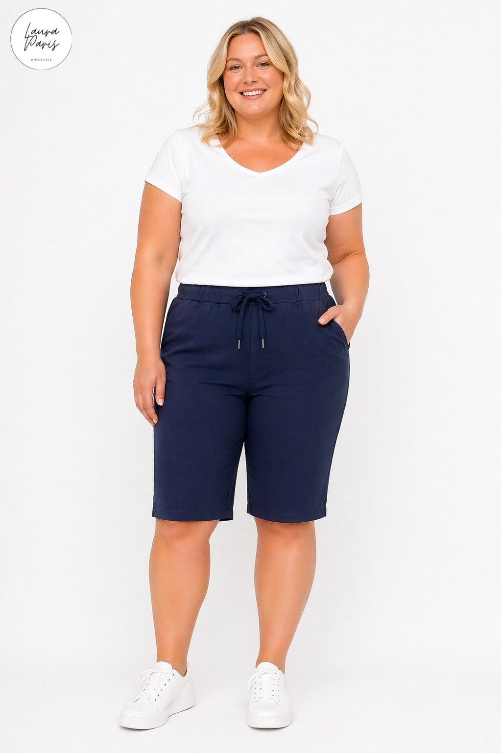 Großhändler LAURA PARIS (MKL) - Lycra-Bermuda-Shorts (Einheitsgröße 44/52)
