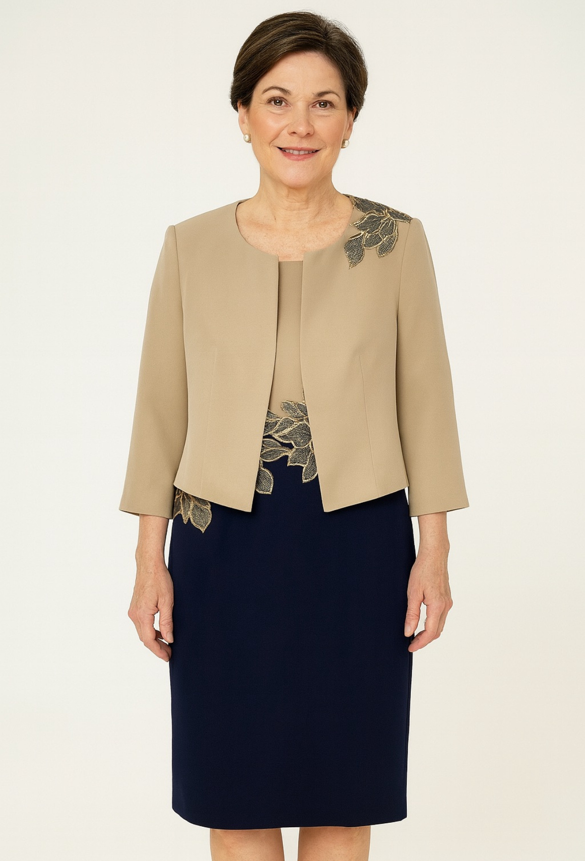 Grossiste Lautinel - Ensemble 2 pieces blazer avec robe à motif fleuri