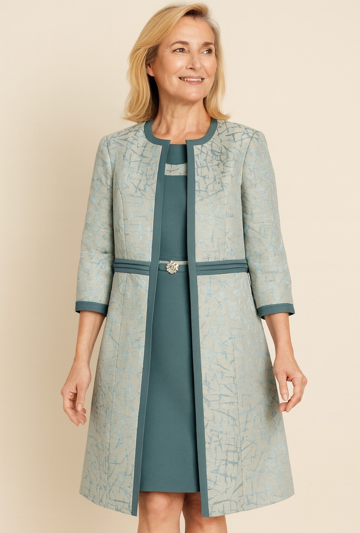 Großhändler Lautinel - 2-teiliges Set aus Blazer und Kleid
