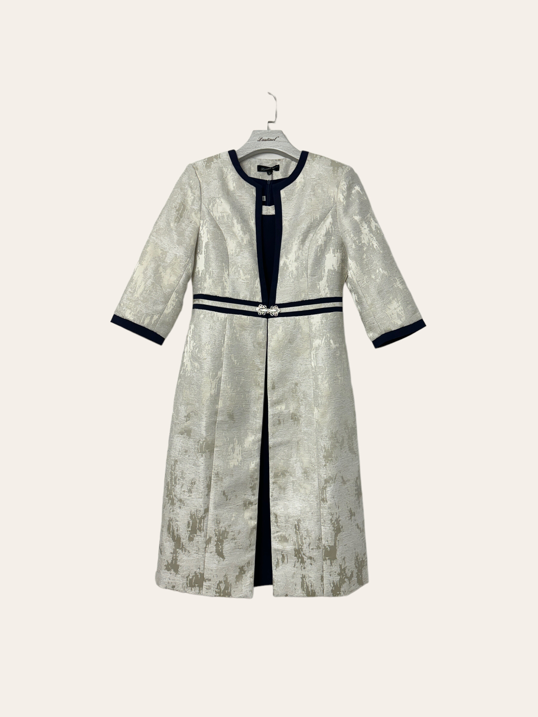 Wholesaler Lautinel - 2-piece blazer and mid-length dress suit set