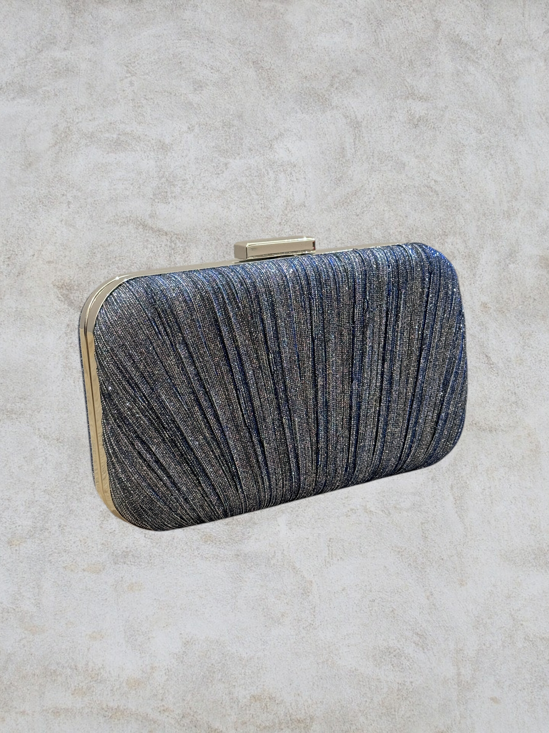 Großhändler Lautinel - Abgerundete, plissierte Abend-Clutch