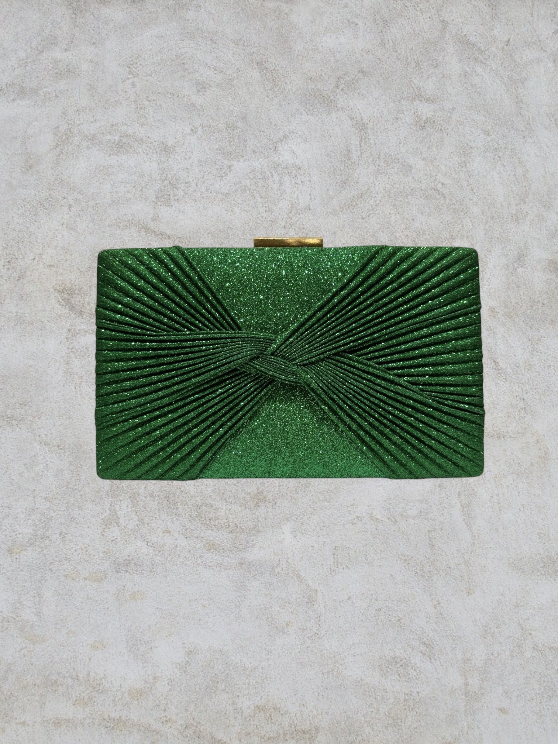 Wholesaler Lautinel - Shiny twisted pleated evening clutch