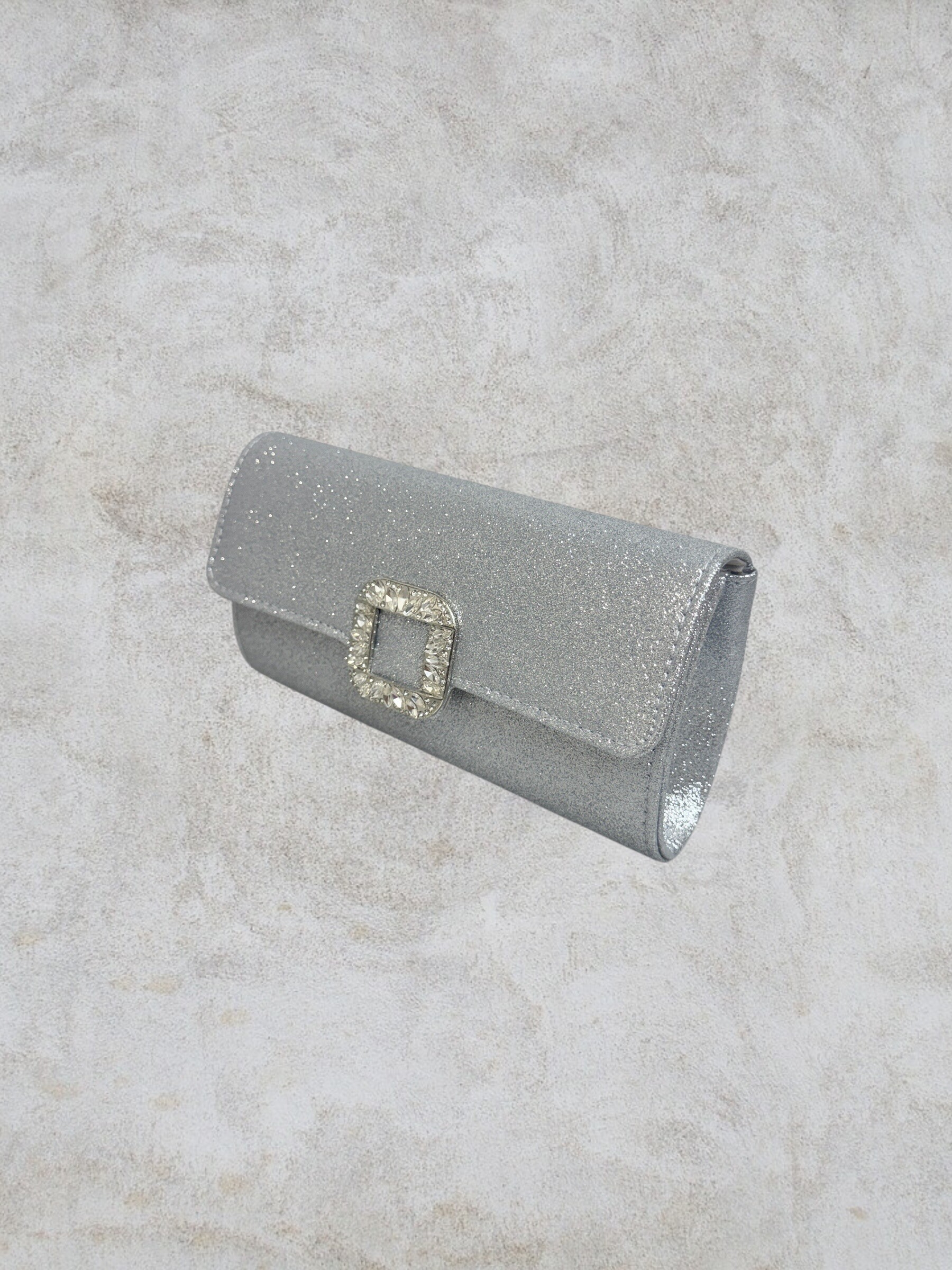Grossiste Lautinel - Pochette de soirée brillante avec boucle strass