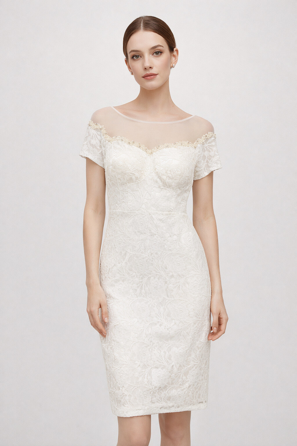 Grossiste Lautinel - Robe de cocktail en dentelle