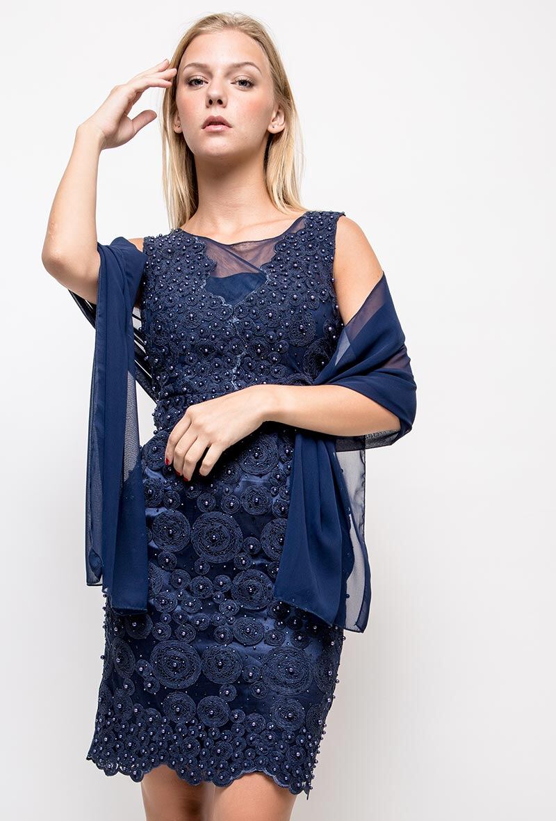 Grossiste Lautinel - Robe de cocktail en dentelle