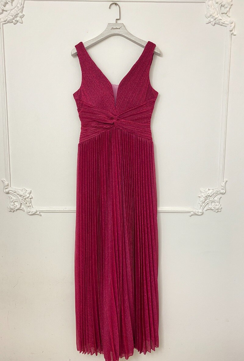Grossiste Lautinel - Robe brillante plissée de soirée