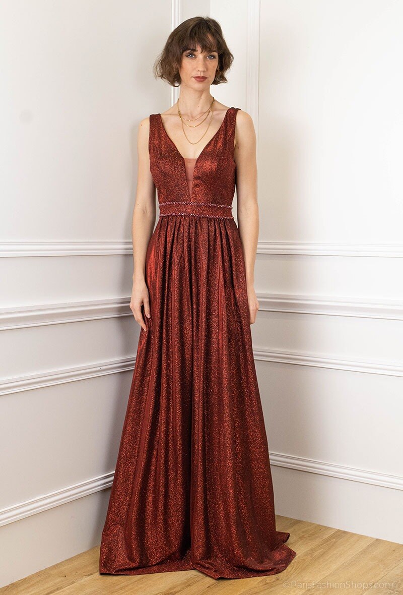 Grossiste Lautinel - Robe de soirée brillante