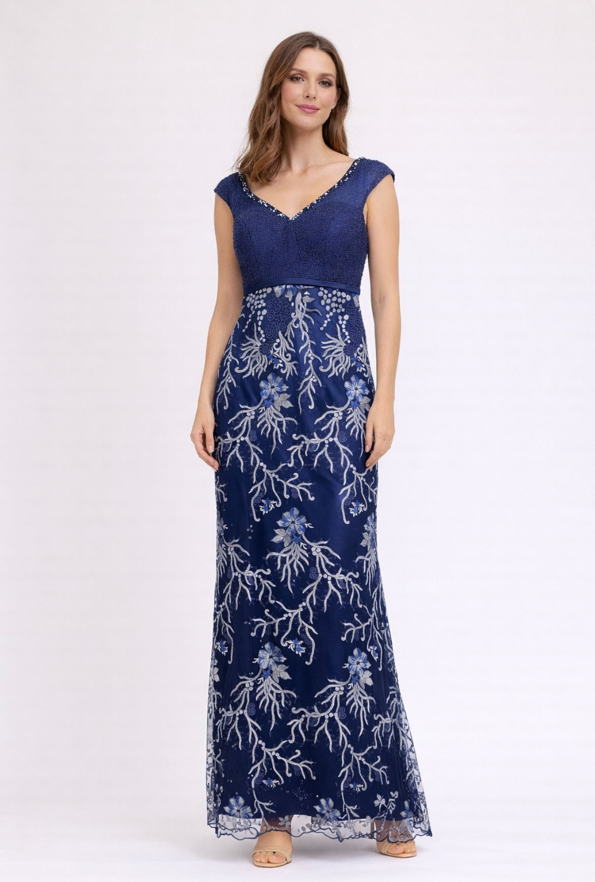 Grossiste Lautinel - Robe de soirée brodée