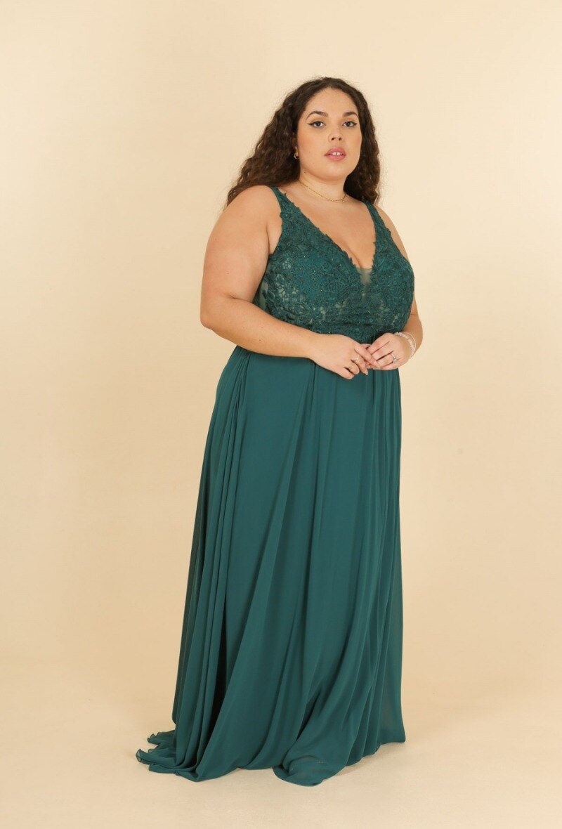 Wholesaler Lautinel - Plus Size Evening Dress