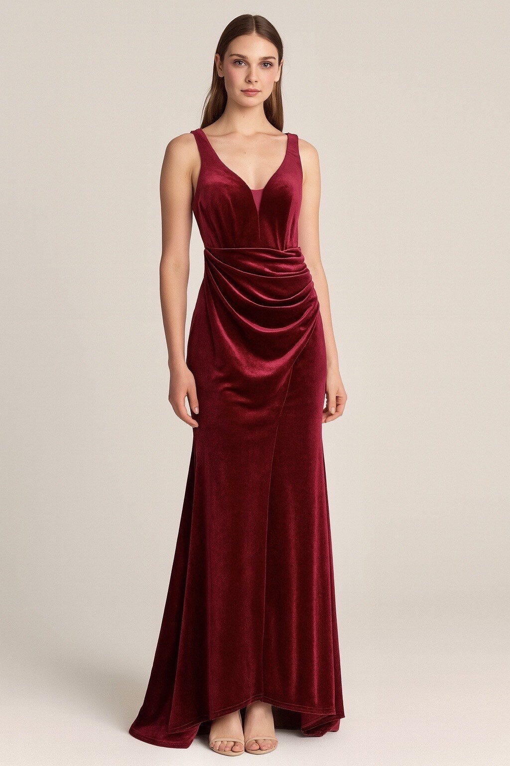 Grossiste Lautinel - Robe de soirée en velours