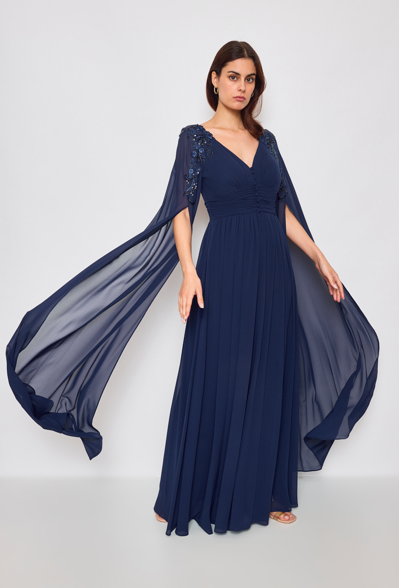 Wholesaler Lautinel - Long sleeve evening dress