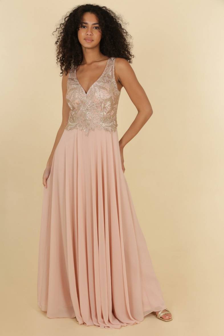 Wholesaler Lautinel - V-neck evening dress