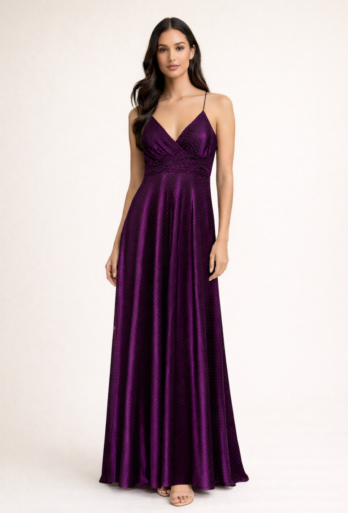 Grossiste Lautinel - Robe longue de soirée à bretelle