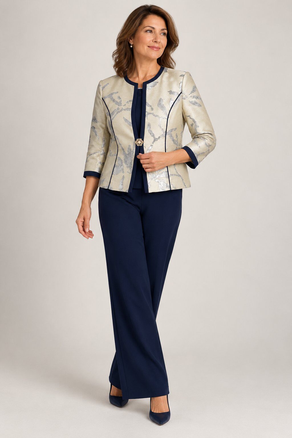 Grossiste Lautinel - Ensemble 3 pièces, blazer, haut, pantalon