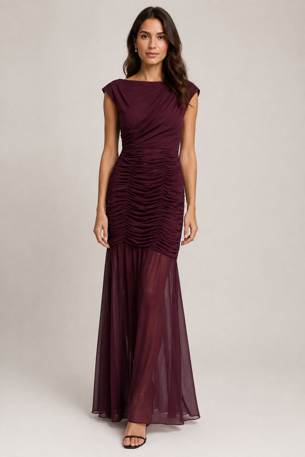 Grossiste Lautinel - Robe longue drapé croisé